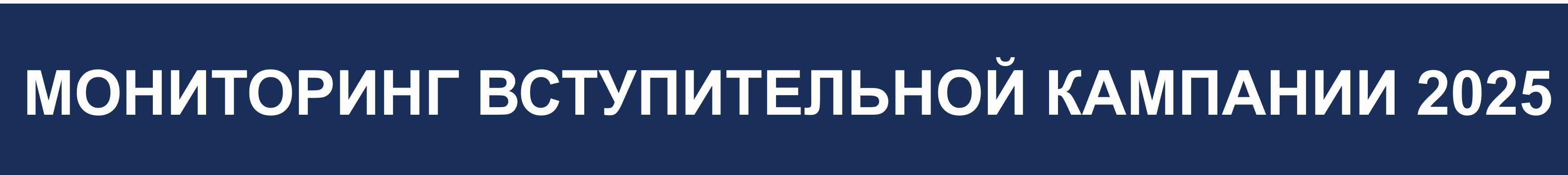 Мониторинг вступительной кампании 2024